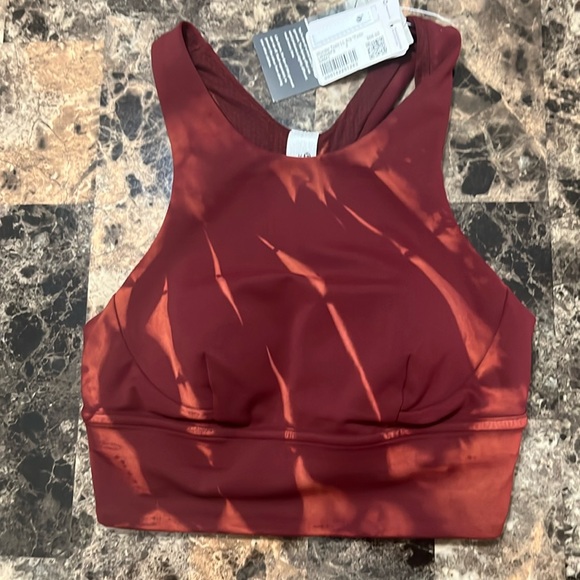 LULULEMON WUNDER TRAIN LL BRA SIZE 2 NWT RED MERLOT COLOR - Picture 4 of 7